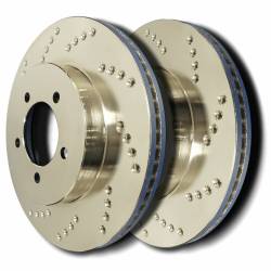 SP Performance C55-100-P Cross Drilled Brake Rotors Zinc Coating L/R Pr Rear