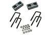 Superlift 1.5" Lift Rear Block & U-Bolt Kit 88-98 GM 2500 Truck 4WD 3416