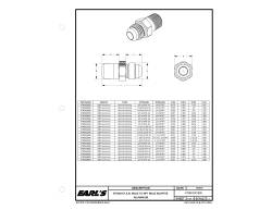 Earl's Performance - Earls Plumbing AT981621ERL Straight Aluminum AN To NPT Adapter - Image 1