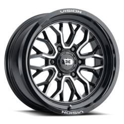 Vision Wheel 402 Riot 20x9 6x5.5 12mm Gloss Black/Machined 402-2983GBMF12