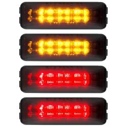 Recon - Recon 264130BK LED Dually Marker Lights Smoked/Red/Amber for 94-02 RAM 3500 - Image 2