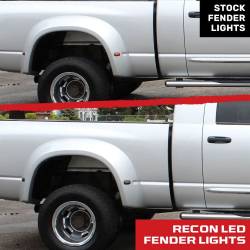 Recon - Recon 264131BK LED Dually Marker Lights Smoked/Red/Amber for 03-09 RAM 3500 - Image 4