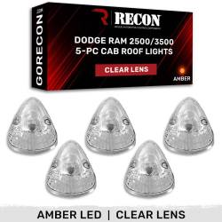 Recon - Recon 264141CL LED Cab Roof Light Kit Clear/Amber for 94-98 RAM HD - Image 1