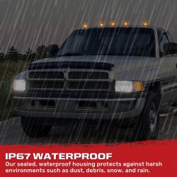 Recon - Recon 264141CL LED Cab Roof Light Kit Clear/Amber for 94-98 RAM HD - Image 4