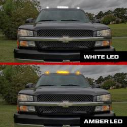 Recon - Recon 264155BKS LED Cab Roof Light Kit Smoked/White/Amber Silverado/Sierra HD - Image 3