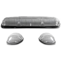 Recon - Recon 264155CLS LED Cab Roof Light Kit Clear/White/Amber Silverado/Sierra HD - Image 2
