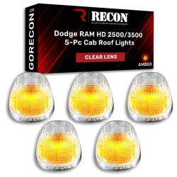Recon - Recon 264145CL LED Cab Roof Light Kit Clear/Amber for 99-02 RAM HD - Image 1