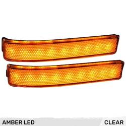 Recon - Recon 264241CL LED Side Mirror Lenses Clear/Amber 09-14 Ford F150/Raptor - Image 2