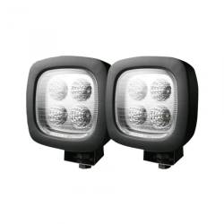 Recon - Recon 264502CL 4.25" Square LED Driving Light Kit-Chrome/White - Image 1