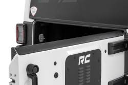 Rough Country Suspension Systems - Rough Country Trail Cladding Rear Tailgate Guard Black for Wrangler JK TC73260 - Image 1