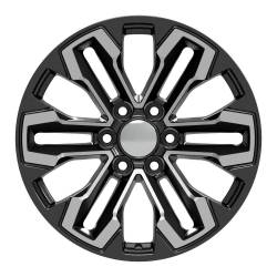 OE Wheels LLC - OE Wheels CV69 20x9 6x5.5 26mm Gloss Black/Machined CV69-20090-6550-26MB - Image 2