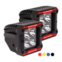 ProComp - Pro Comp 76414P 2"x2" SQUARE 3W LED SPOT PAIR 12w White Light - Image 1