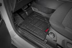 Rough Country Suspension Systems - Rough Country SM51002 Sure-Fit Floor Mats Front Crew Ford Ranger 2WD/4WD 24-25 - Image 2