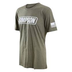 Simpson Safety - Simpson Safety 45023M Racing Military Tee T-Shirt Medium Heather Green - Image 3