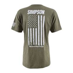 Simpson Safety - Simpson Safety 45023M Racing Military Tee T-Shirt Medium Heather Green - Image 6