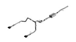 Borla - Borla 140997BC ATAK Cat-Back Exhaust Dual Split RR Exit 24-26 Silv/Sra 1500 6.2L - Image 1