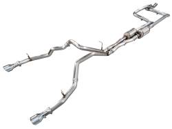 AWE Tuning - AWE Tuning 3015-32630 0FG Catback Exhaust Split Rear Chrome Tips for 25 RAM 1500 - Image 1