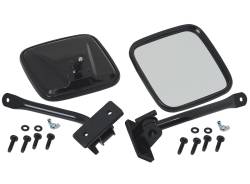 Kentrol - Kentrol 50496 Black E-Z Detach Mirrors Pair for 97-18 Jeep Wrangler TJ & JK - Image 1