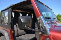 Kentrol - Kentrol 50496 Black E-Z Detach Mirrors Pair for 97-18 Jeep Wrangler TJ & JK - Image 3