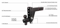 BulletProof Hitches - BulletProof HD256 Heavy Duty 2.5" Shank 6" Drop/Rise Hitch - Image 1