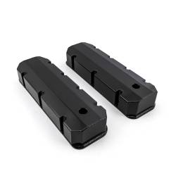 Speedmaster - Speedmaster PCE314.1105.03 Fab Valve Covers Blk Tall w/Hole for Chevy BBC - Image 2