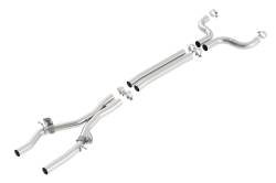 Borla - Borla Exhaust 60610 2.75" X-Pipe w/Mid Pipes for 16-24 Chevrolet Camaro SS 6.2 - Image 1