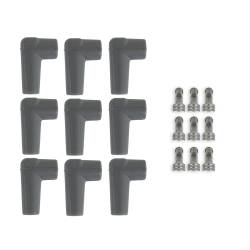 MSD - MSD Ignition 8848 Spark Plug Boot & Terminal Kit 90-DEG Short HEI Gray - Image 1