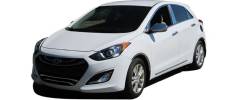 Quality Automotive Accessories - QAA PP13345 4Pc Stainless Steel Pillar Trim for 2013-2017 Hyundai Elantra - Image 2