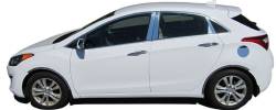 Quality Automotive Accessories - QAA PP13345 4Pc Stainless Steel Pillar Trim for 2013-2017 Hyundai Elantra - Image 3