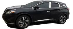 Quality Automotive Accessories - QAA PP15591 6Pc Stainless Steel Pillar Trim for 2015-2024 Nissan Murano - Image 2