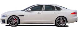 Quality Automotive Accessories - QAA PP16099 8Pc Stainless Steel Pillar Trim for 2016-2024 Jaguar XF - Image 2