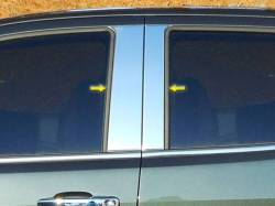 Quality Automotive Accessories - QAA PP55151 4Pc Stainless Steel Pillar Trim for 15-22 GMC Canyon - Image 1