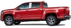 Quality Automotive Accessories - QAA PP55151 4Pc Stainless Steel Pillar Trim for 15-22 GMC Canyon - Image 2