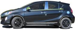 Quality Automotive Accessories - QAA PP12707 8Pc Stainless Steel Pillar Trim for 2012-2019 Toyota Prius C - Image 3