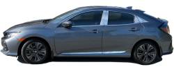 Quality Automotive Accessories - QAA PP16214 4Pc Stainless Steel Pillar Trim for 2016-2020 Honda Civic - Image 2