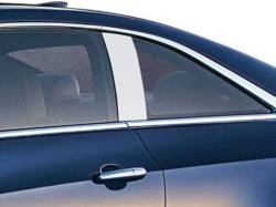 Quality Automotive Accessories - QAA PP55265 2Pc Stainless Steel Pillar Trim for 2015-2019 Cadillac ATS - Image 1
