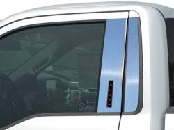 Quality Automotive Accessories - QAA PP55306 4Pc Stainless Steel Pillar Trim for 2017-2022 Ford Super Duty - Image 1