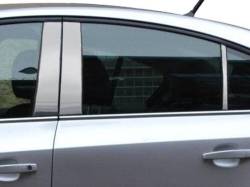 Quality Automotive Accessories - QAA PP56144 6Pc Stainless Steel Pillar Trim for 2016 Chevrolet Cruze Eco - Image 1