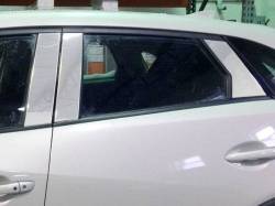 Quality Automotive Accessories - QAA PP16771 6Pc Stainless Steel Pillar Trim for 2016-2020 Mazda CX-3 - Image 1