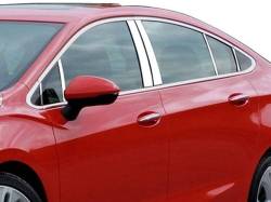 Quality Automotive Accessories - QAA PP56147 12Pc Stainless Steel Pillar Trim for 2016-2019 Chevrolet Cruze - Image 1