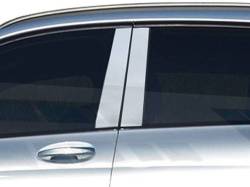 Quality Automotive Accessories - QAA PP16990 4Pc Stainless Steel Pillar Trim for 2016-2022 Mercedes GLC - Image 1