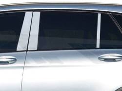 Quality Automotive Accessories - QAA PP16991 6Pc Stainless Steel Pillar Trim for 2016-2022 Mercedes GLC - Image 1