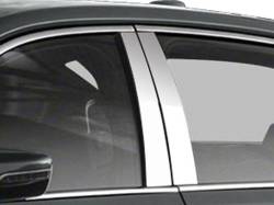 Quality Automotive Accessories - QAA PP56230 4Pc Stainless Steel Pillar Trim for 2016-2020 Cadillac CT6 - Image 1