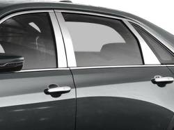 Quality Automotive Accessories - QAA PP56231 6Pc Stainless Steel Pillar Trim for 2016-2020 Cadillac CT6 - Image 1