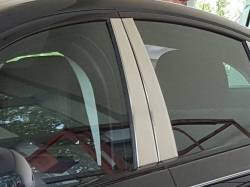 Quality Automotive Accessories - QAA PP17088 4Pc Stainless Steel Pillar Trim for 2017-2020 Jaguar XE - Image 1