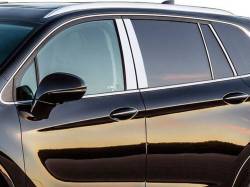 Quality Automotive Accessories - QAA PP56582 8Pc Stainless Steel Pillar Trim for 2016-2020 Buick Envision - Image 1