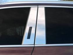 Quality Automotive Accessories - QAA PP56660 4Pc Stainless Steel Pillar Trim for 2016-2018 Lincoln MKX - Image 1
