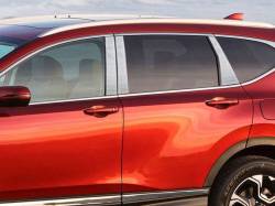 Quality Automotive Accessories - QAA PP17236 6Pc Stainless Steel Pillar Trim for 2017-2022 Honda CR-V - Image 1