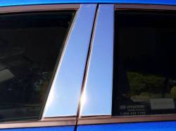 Quality Automotive Accessories - QAA PP17340 4Pc Stainless Steel Pillar Trim for 2017-2020 Hyundai Elantra - Image 1