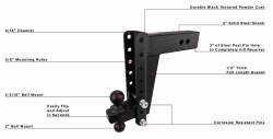 BulletProof Hitches - BulletProof HD3010 3.0" Heavy Duty 10" Drop Or Rise Hitch - Image 7